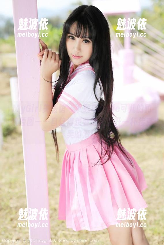 MyGirl美媛馆 - 下载Barbie可儿的豹纹原图——自信得想要给人生开一杯接受美的酒！