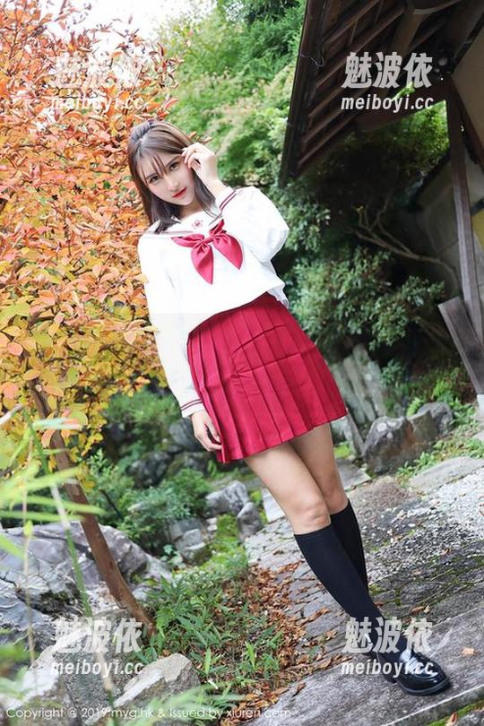 MyGirl美媛馆 - 制服作品里的悠悠酱yoyoyo，随便看几眼就好，别太沉迷哦。