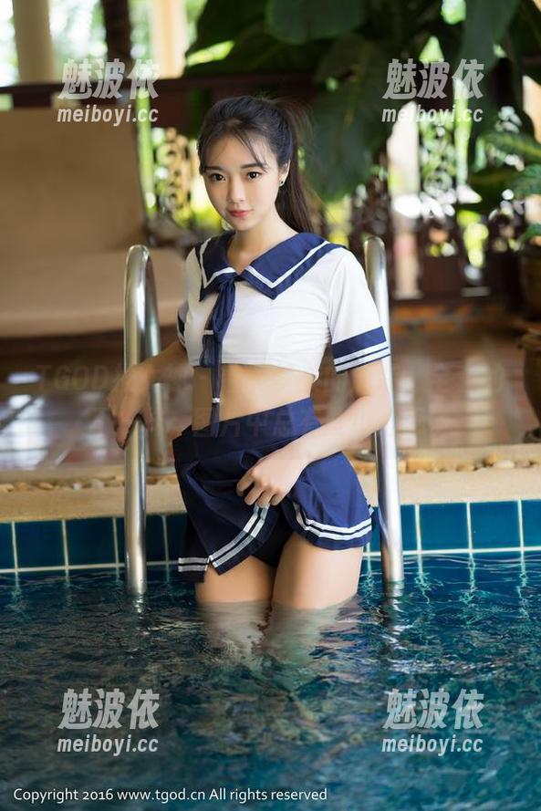 TGOD推女神 - 看黄梦羡的泳装，全套的不一样，图片中总有些小心思。