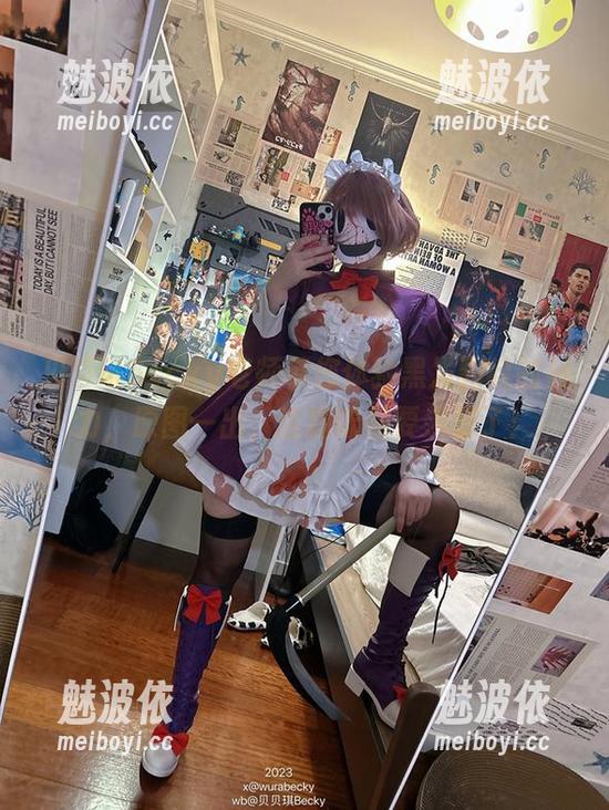 贝贝琪Becky老师带您体验黑发豹纹的魅力，原图一出，连猫咪都要羡慕了！